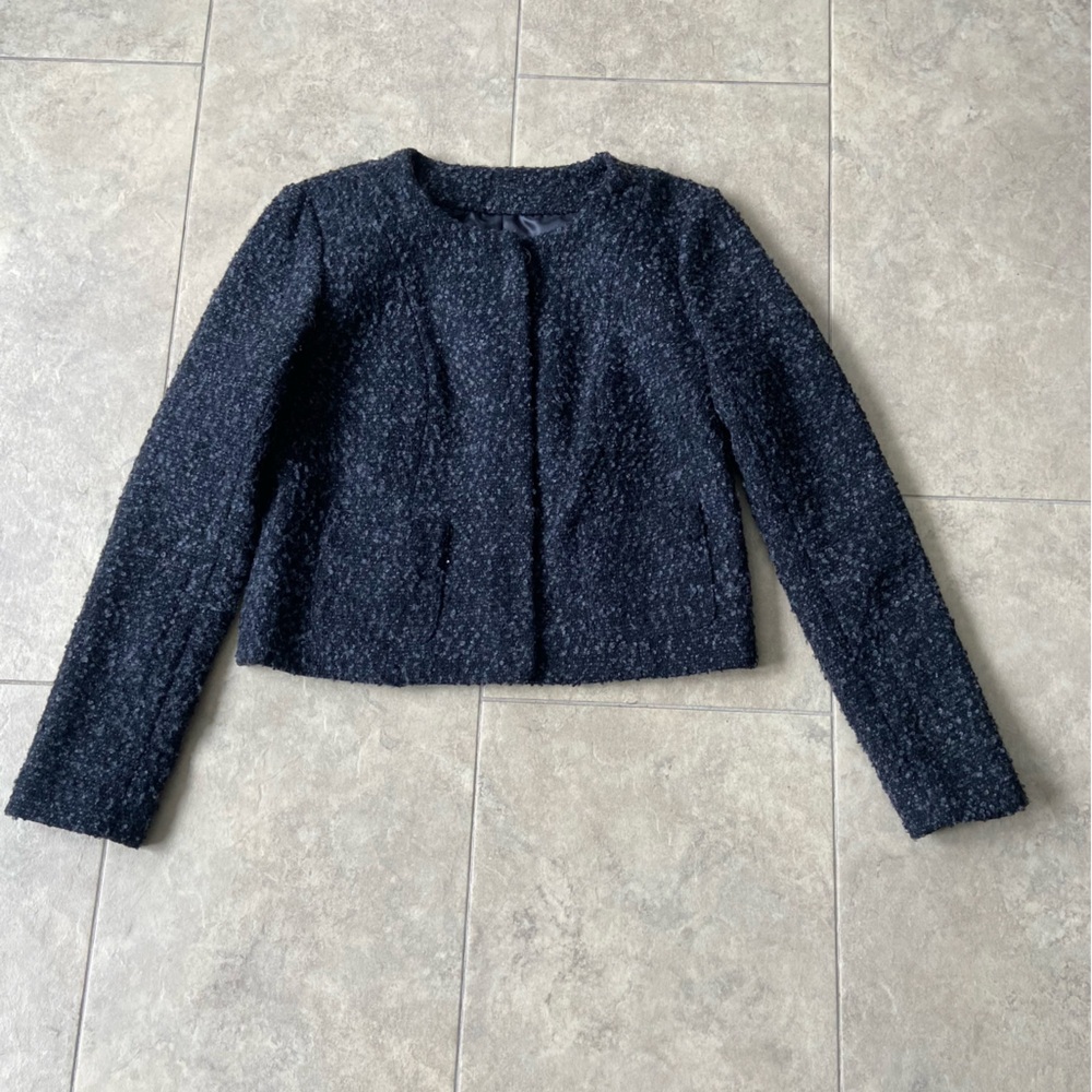 GAP Black Textured Outerwear